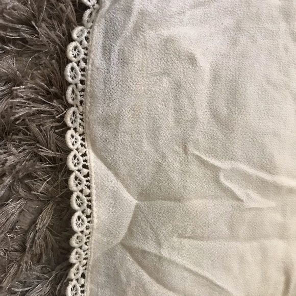 F21 Cream and Soft pink lace top - Picture 5 of 7